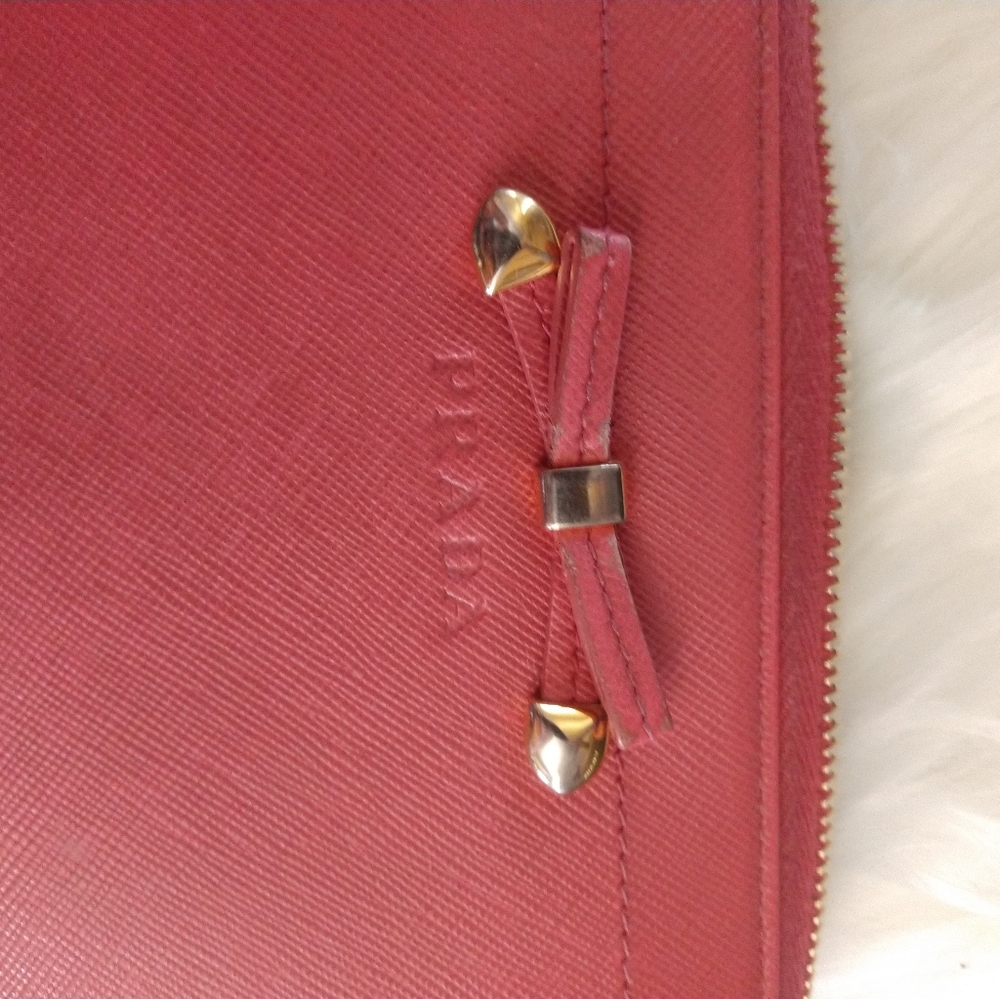 Prada Rosa Saffiano Leather Wallet - Picture 10 of 10